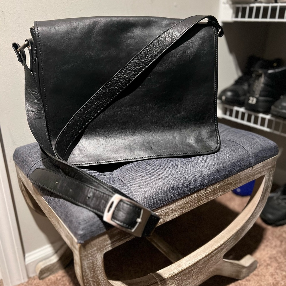 Genuine Italian Leather Messenger Bag Gem